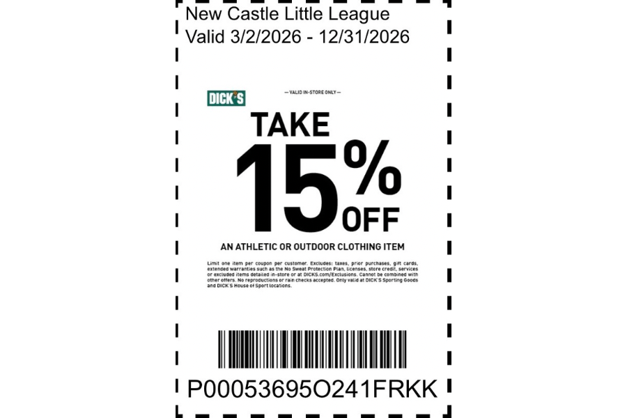 15 percent off clothing